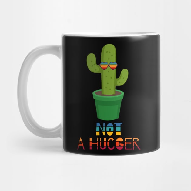 Not A Hugger Funny Sarcastic cactus by heidiki.png